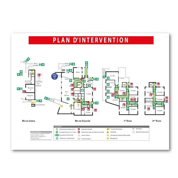 Plan d'intervention - PVC - Format A0